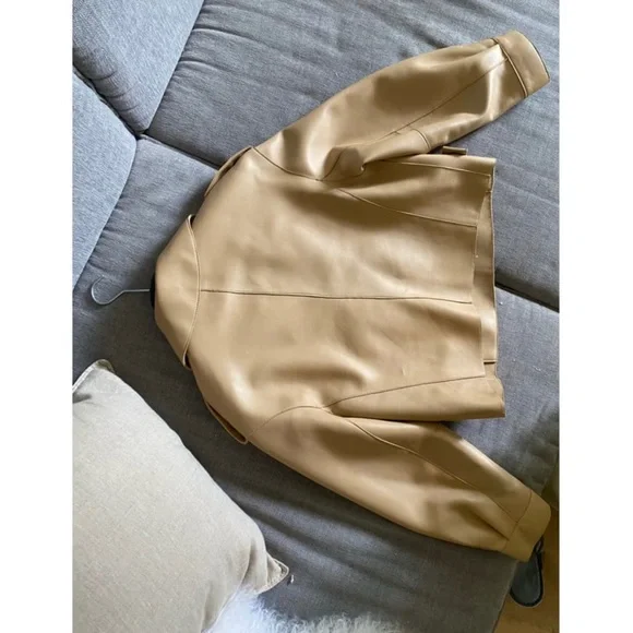 Ducie London Tan Leather Jacket M - Picture 4 of 8